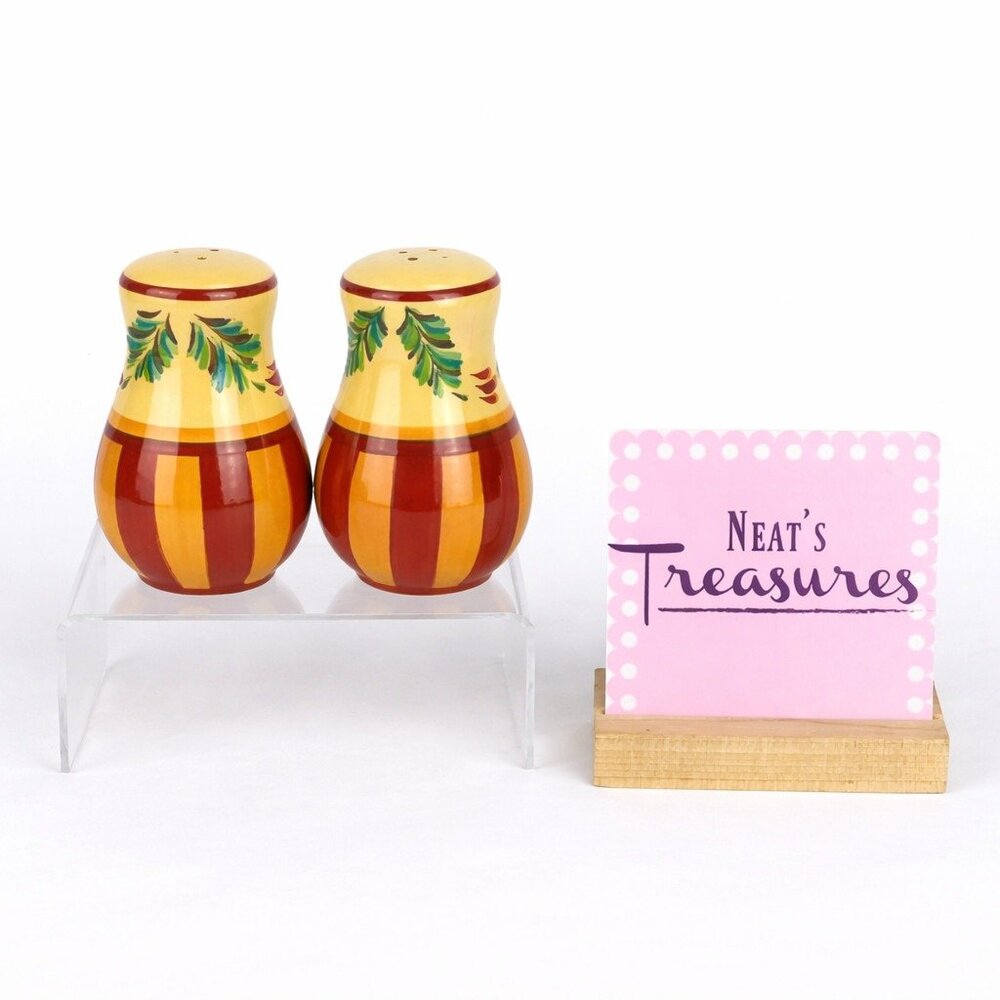 Gail Pittman Southern Living At Home SIENA 4 / 3 Hole Salt & Pepper Shaker Set